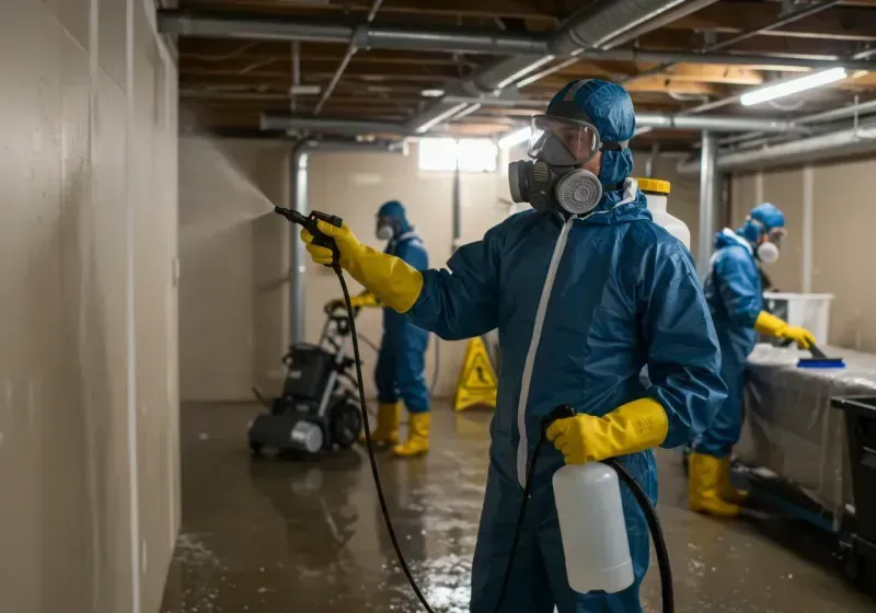 Basement Sanitization and Antimicrobial Treatment process in White Center, WA